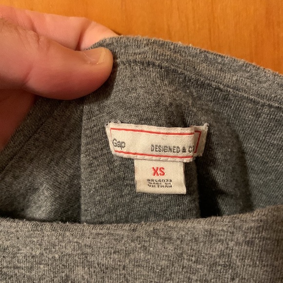 Gap Maxi Grey/Blue Gradient Cotton Dress - Picture 6 of 8